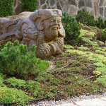 Скульптура малых садовых форм из авторского бетона.